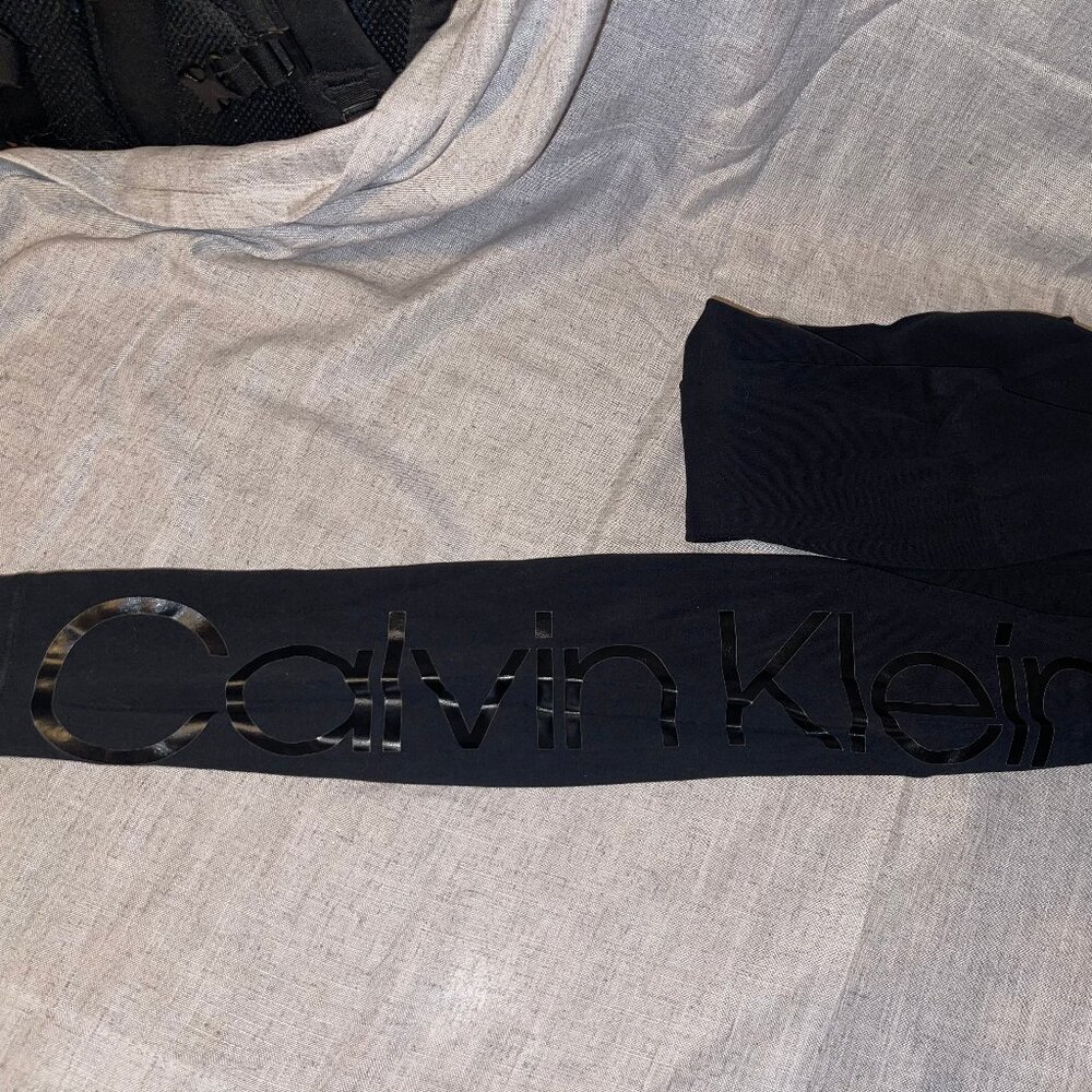 Womens Black Calvin Klein Leggings